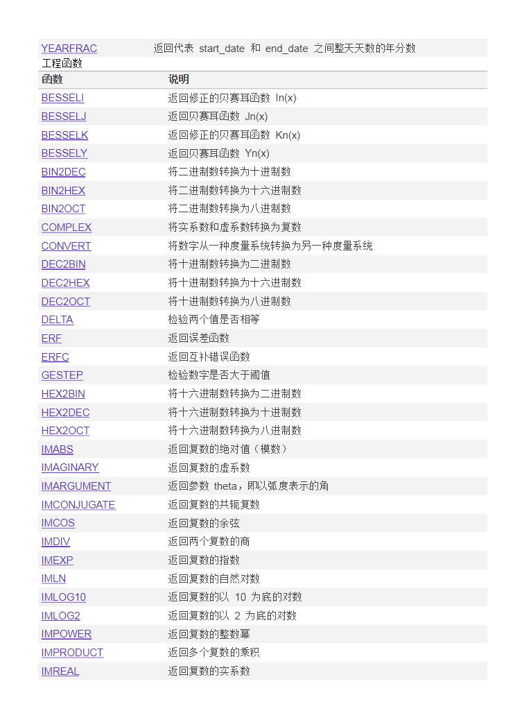 excel函数大全完整版