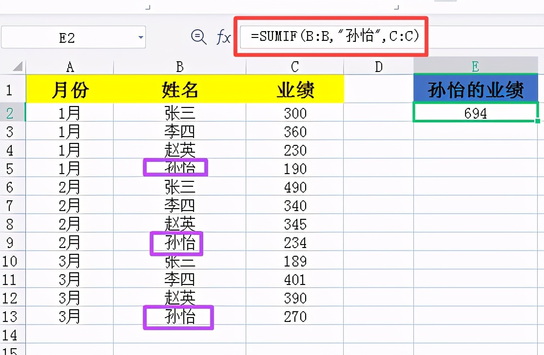 sumifs函数的使用方法