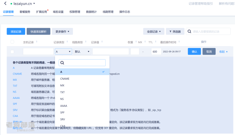 一个域名可以解析两个a记录么