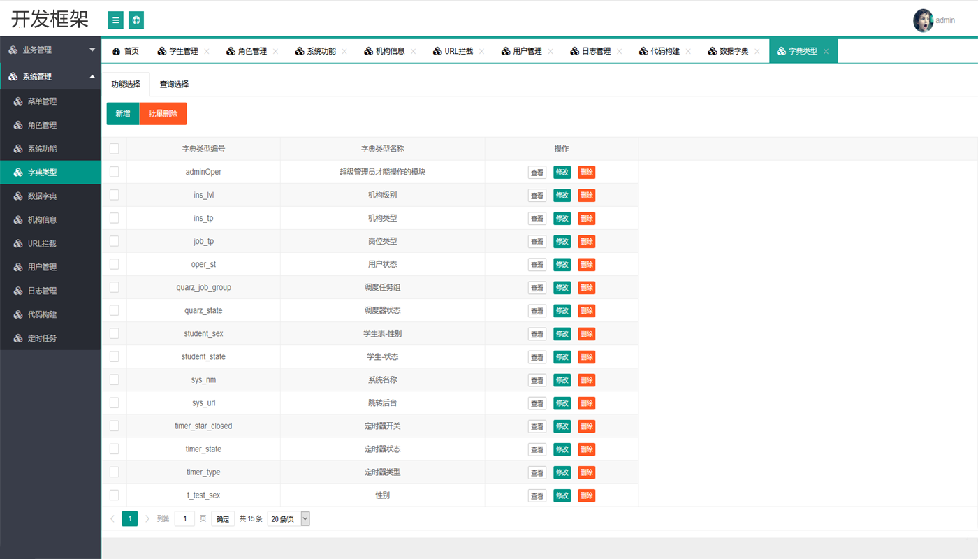 java开发常用四大框架