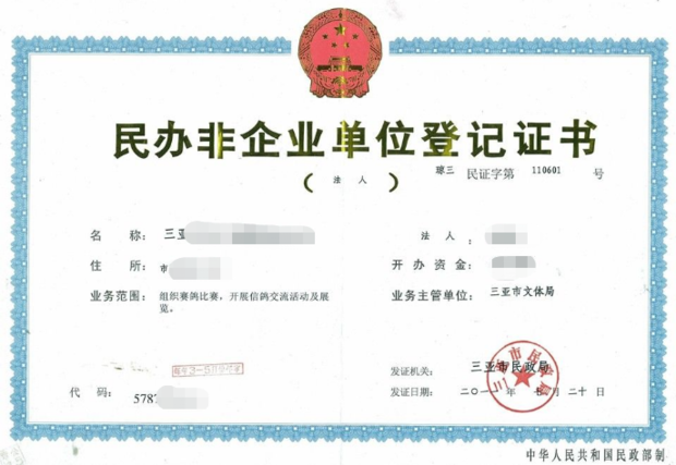民办非企业有关事项备案
